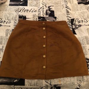 Suede brown skirt from old navy size 4